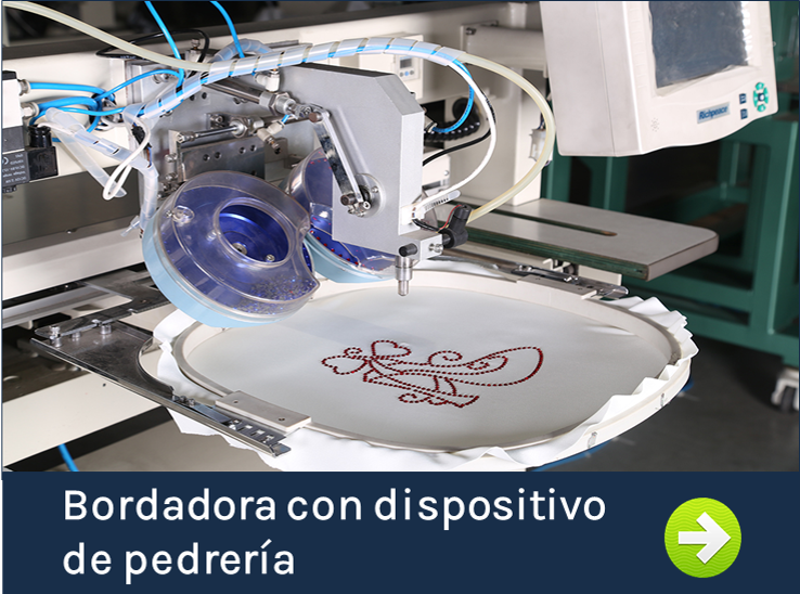 Clic para ver bordadoras con dispositivo de pedrería