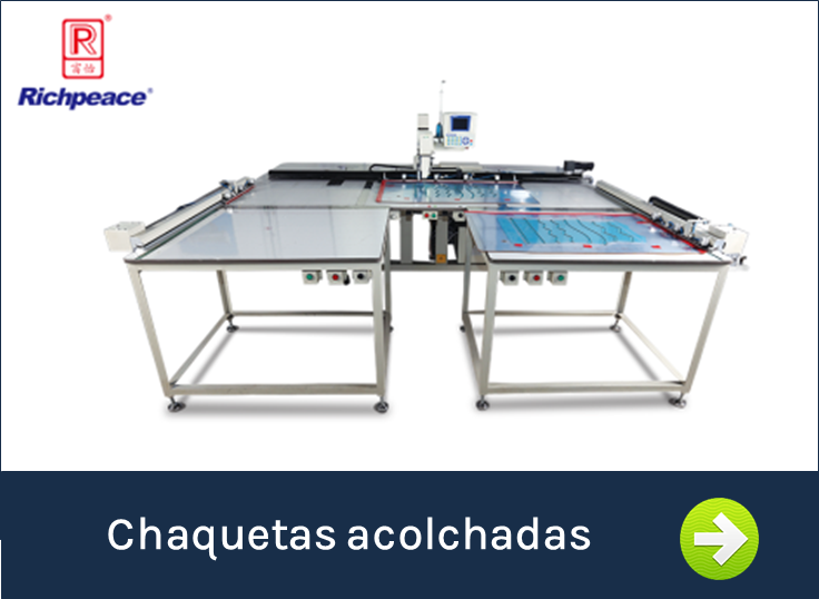 Clic para ver costura automática de chaquetas acolchadas