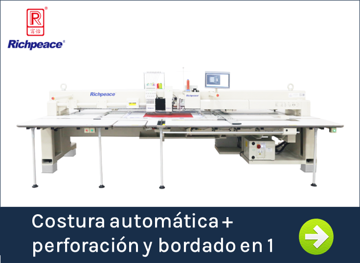 Clic para ver costura automática con perforación y bordado